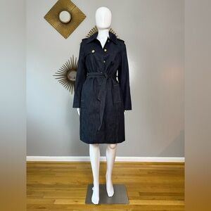 Talbots - Blue Denim Trench Coat